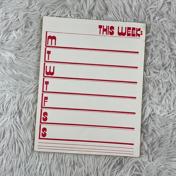 Weekly planner notepad. Retro style. - Picture 1 of 5